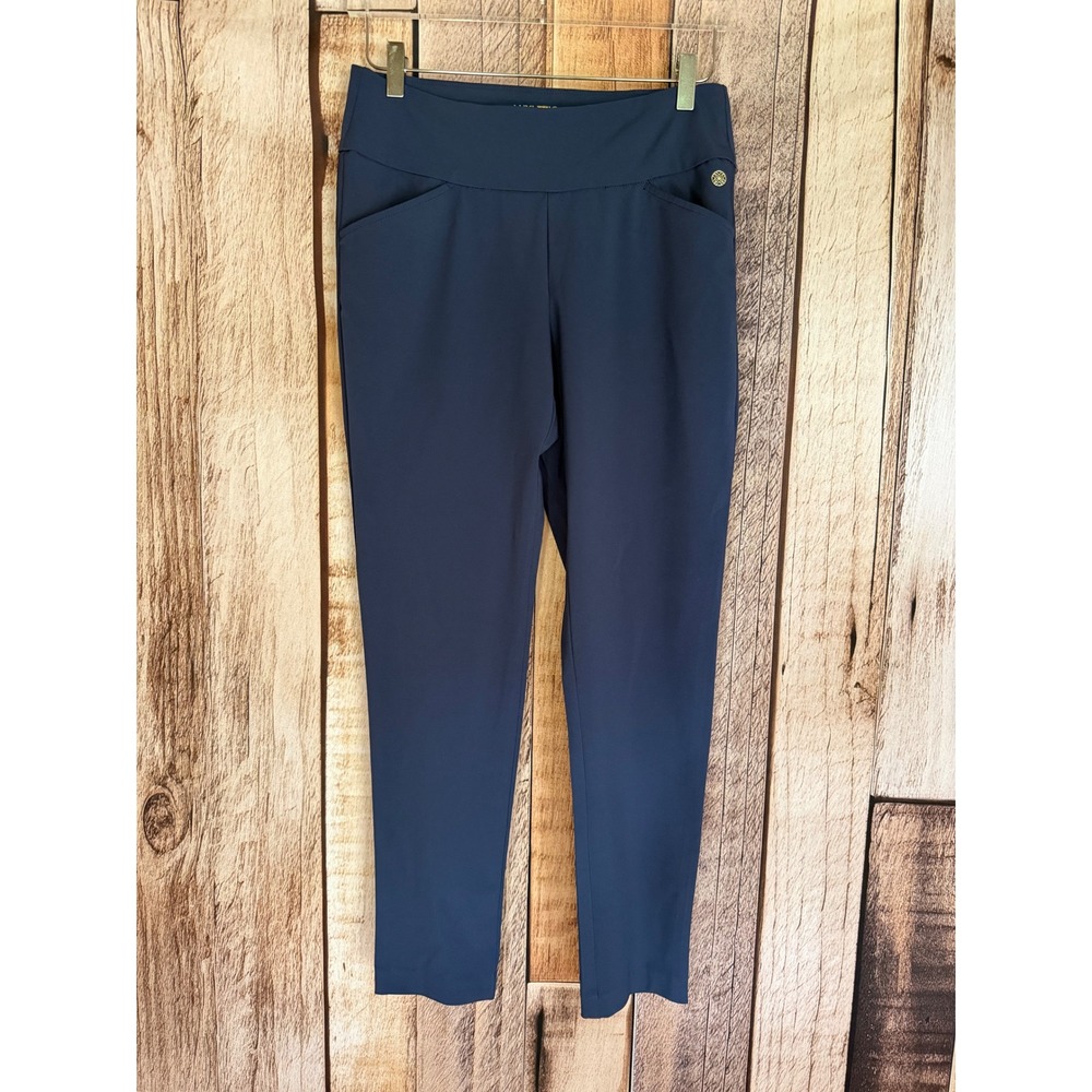 Lilly Pulitzer Luxletic Fairway Performance Twill Pants Navy Golf Preppy Small